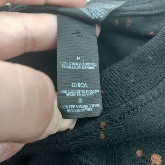 Def Leppard Pyromania Bleach Splatter Graphic Band Tee T-Shirt Black Edgy S - Picture 6 of 8